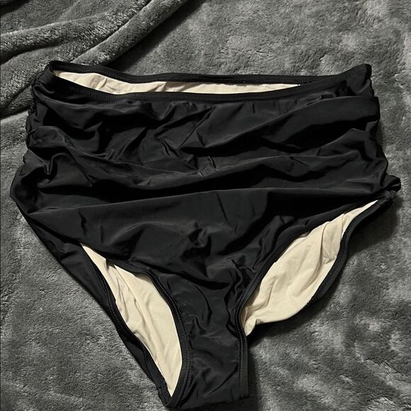 Nani swimwear Elegant Black High-Waisted Swim Bottoms - Picture 1 of 4